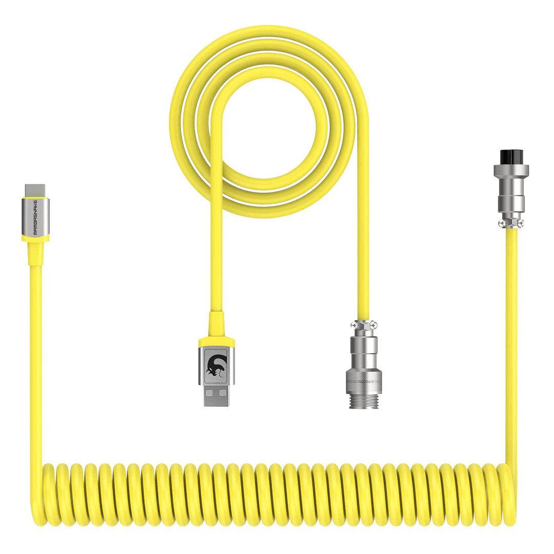 XINMENG X MAMBASNAKE C01 Spiral-Tastaturkabel, Typ-C auf USB-A HyperSpeed-Leitung mit 8KHz-Rücklaufr