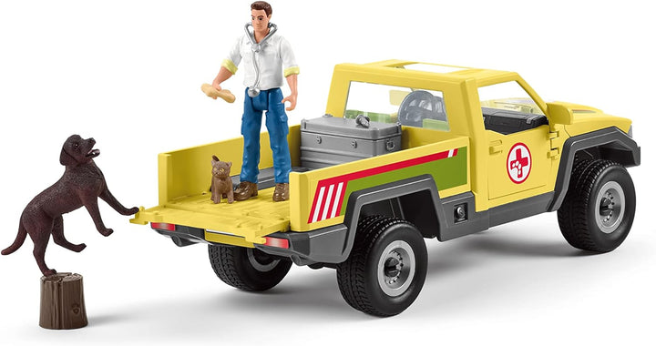 Schleich 42503 Veterinarian visit at the Farm World Standardverpackung