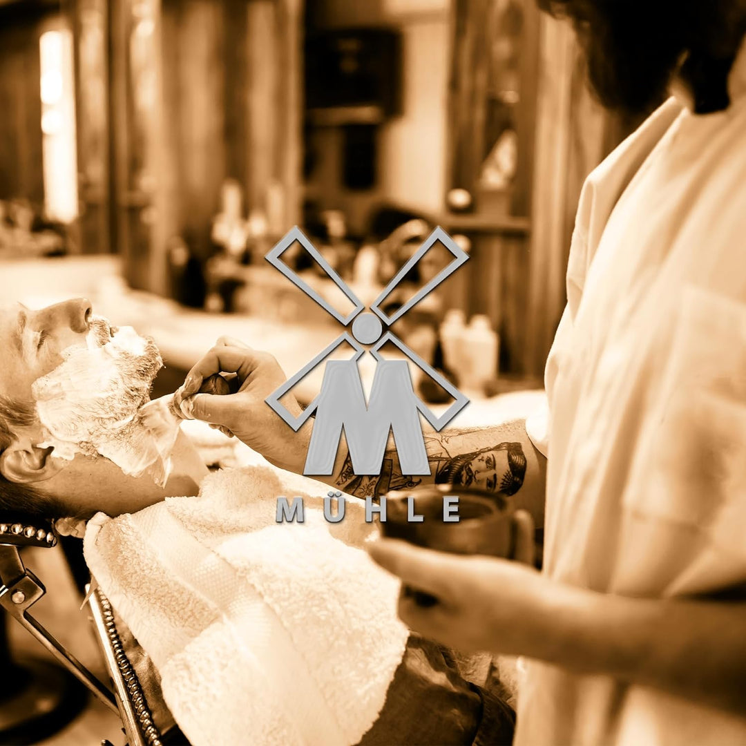 MÜHLE Traditional Sicherheitsrasierer - Rasierhobel - offener Kamm - dickerer, längerer Stiel - inkl