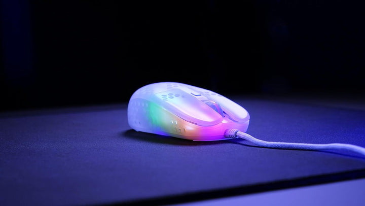 Xtrfy MZ1, Ultraleichte Kabelgebundene Gaming-Maus, Pixart 3389 Sensor, Einzigartige Form für Optima