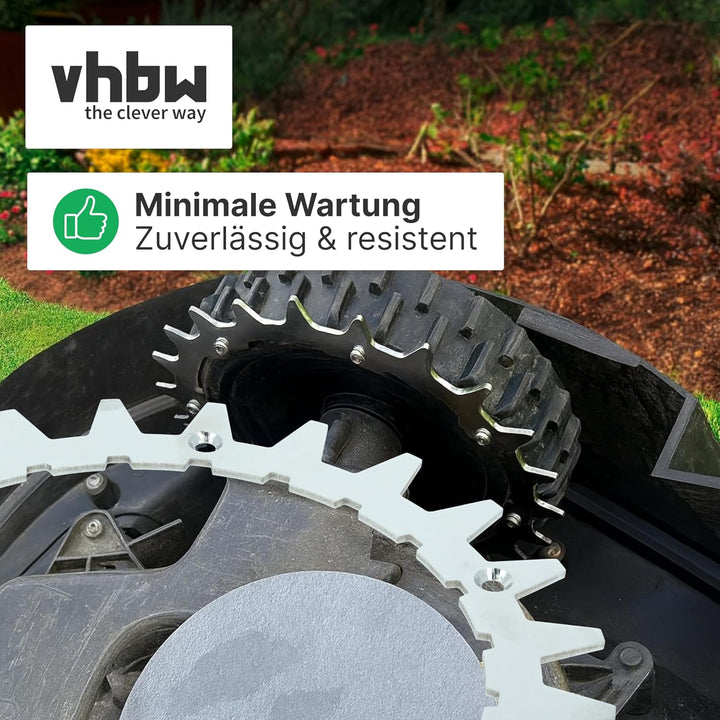 vhbw 4x Spikes kompatibel mit Gardena SILENO city 300 | 250 Smart, 400, 250 Mähroboter - Edelstahl,
