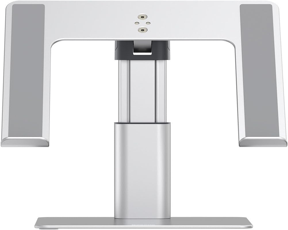 Baseus MacBook Metal Adjustable Laptop Stand, max 10 Kg Weight and 208 mm Height, Silver (LUJS000012
