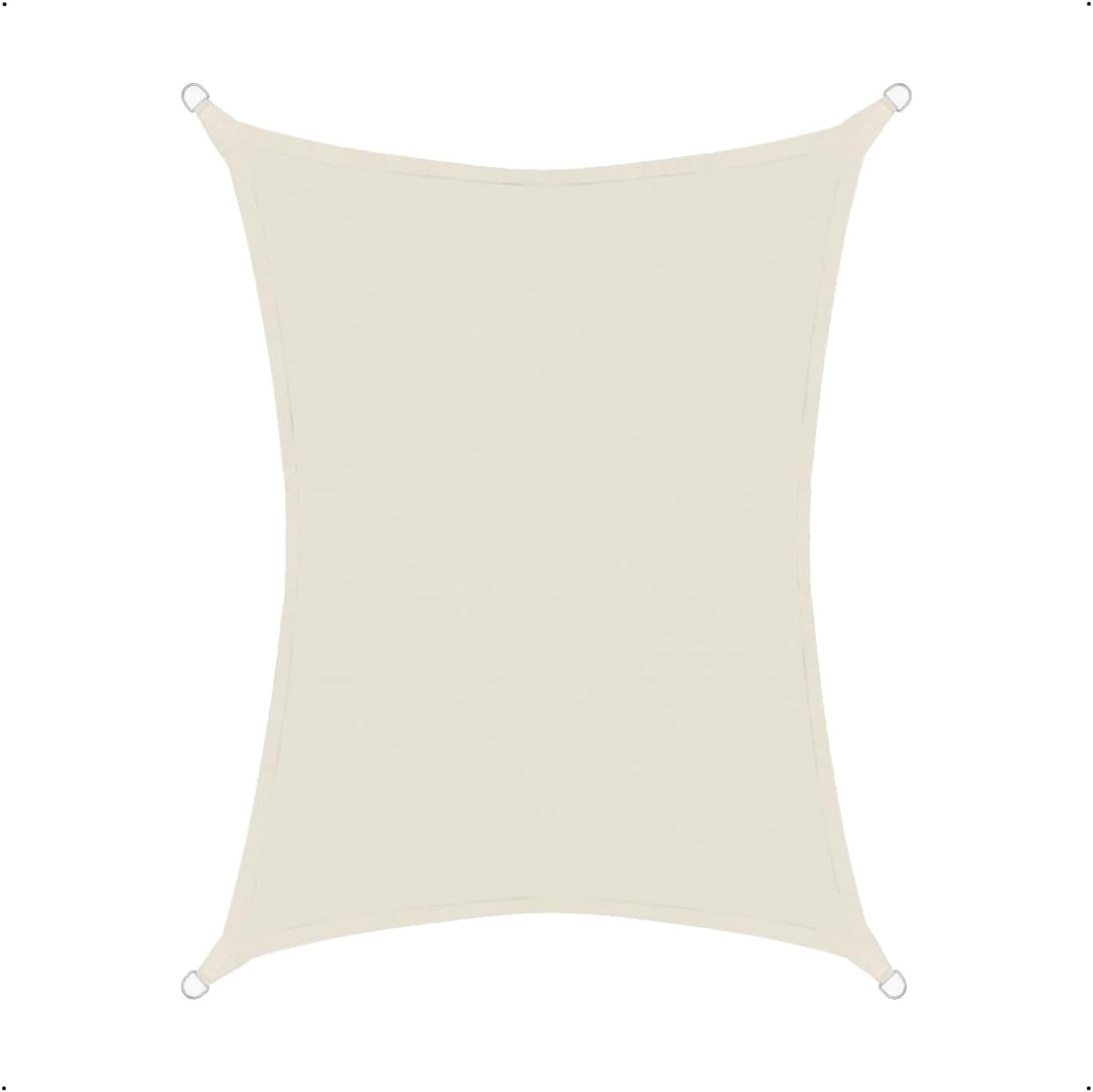 Sonnensegel luftdurchlässig 3x4m rechteckig Sonnenschutz HDPE - Cream Cream 3x4m rechteckig HDPE, Cr