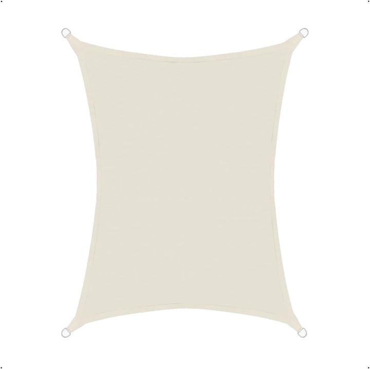 Sonnensegel luftdurchlässig 3x4m rechteckig Sonnenschutz HDPE - Cream Cream 3x4m rechteckig HDPE, Cr