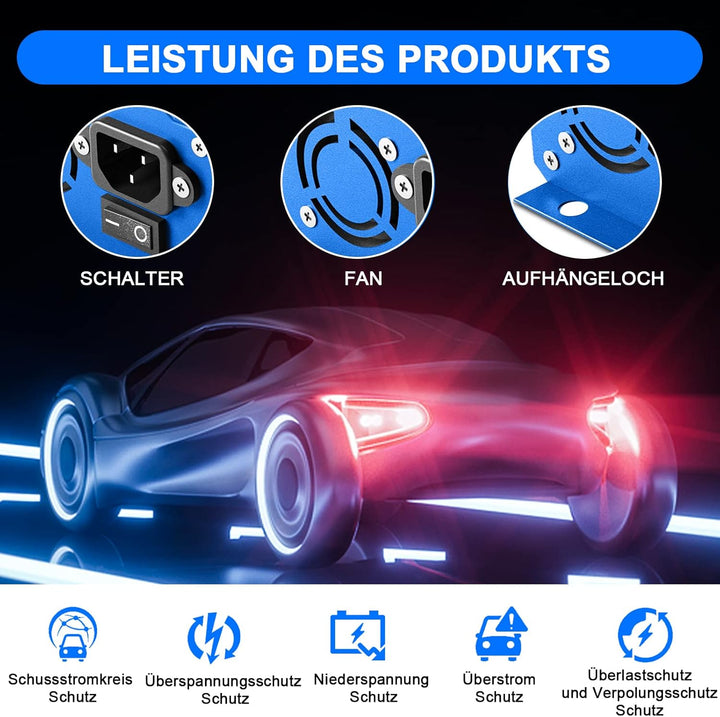 24V 5Amp Smart Automatic Battery Charger,24V Batterieladegerät Automotive Mit XLR-Anschluss für Roll