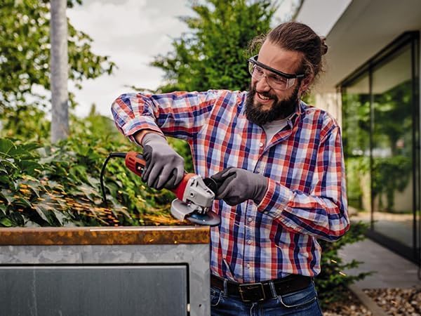 Einhell Winkelschleifer TC-AG 125/850 Kit (850 W, 12.000 min-1, max. Schnitttiefe 28 mm, max. Scheib