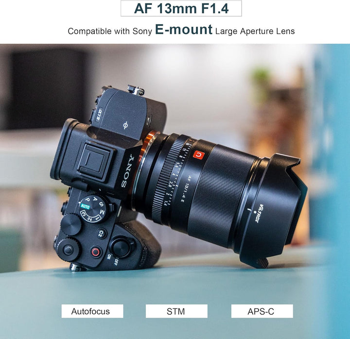 VILTROX 13mm F1.4 f/1.4 Autofokus Objektiv Ultraweitwinkel APS-C Grosse Blende Augenfokus Prime Obje