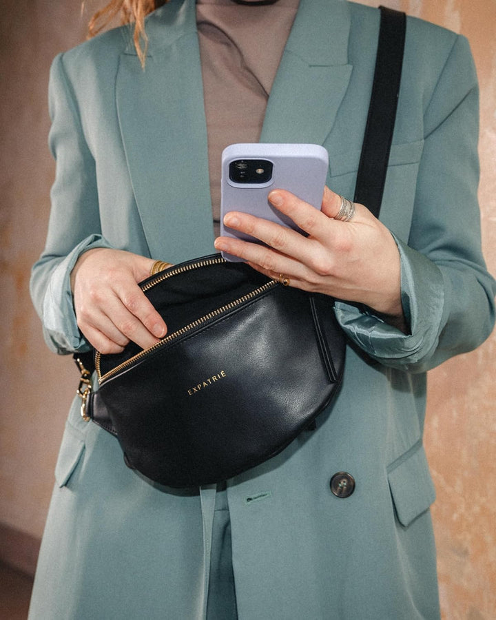 Expatrié Bauchtasche Damen Beige - Alice Small - Gürteltasche für Festival, Reisen &amp; Alltag aus Vega