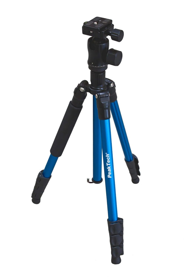 PeakTech P 7851 Aluminium Stativ für Kamera und Messgeräte ~ mit 1/4" Gewinde und 360 ° Panoramakopf