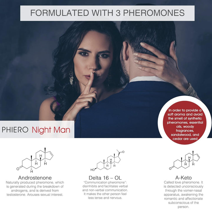 Pheromonen - 3 Phiero Night Man: Parfüm mit Pheromonen für männer