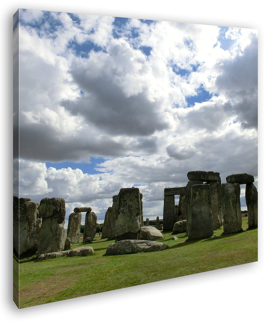 deyoli gigantische Stonehenge Felsformation in England im Format: 70x70 als Leinwandbild, Motiv fert