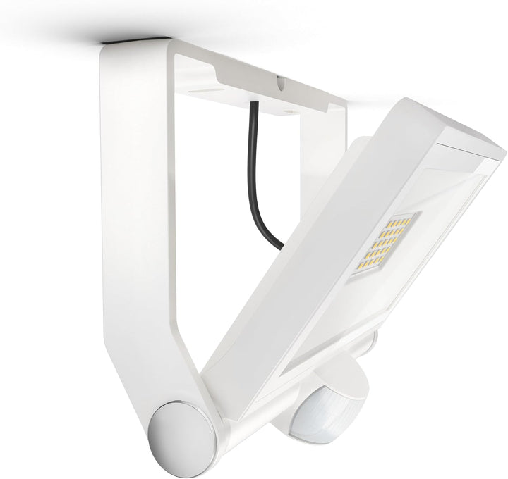 Steinel LED-Aussenstrahler XLED ONE S weiss, 180°-Bewegungsmelder, 18,6 W, 2050 lm bei 3000K, Alumin