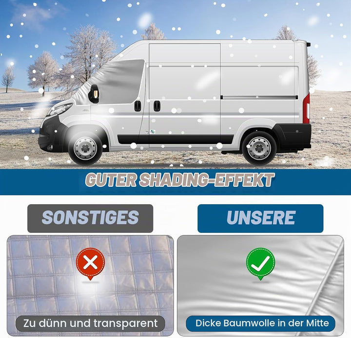 MaxAwe für FIAT Ducato 2006-2024 Auto Windschutzscheiben Abdeckung, Wasserdicht Sonnenschutz Frontsc