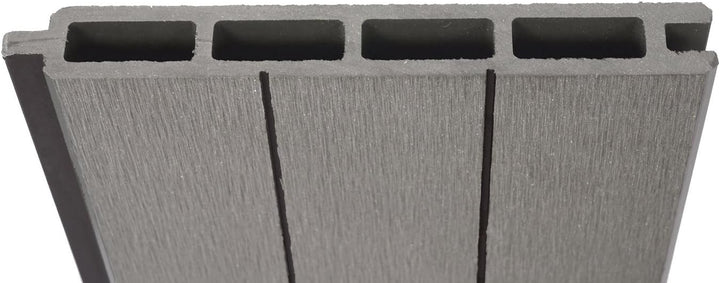 Mendler 4er Set Latten für WPC-Sichtschutz Sarthe-AM - 180cm, grau | Bretter Windschutz, ca. 1qm, 18