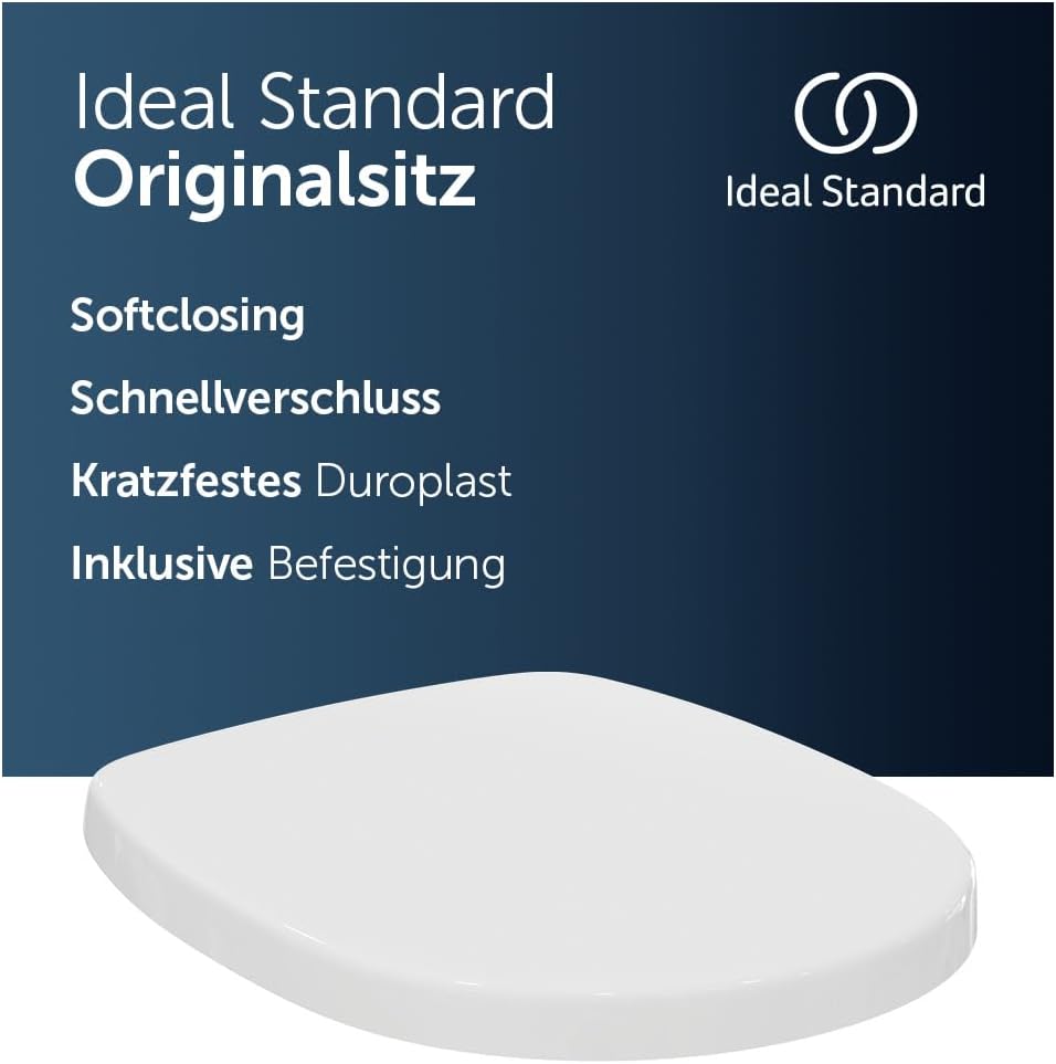 Ideal Standard E712701 Connect WC-Sitz mit Softclosing Wrapover mit Softclosing, Wrapover mit Softcl