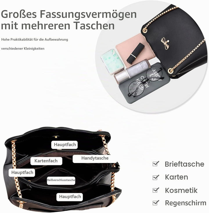 NICOLE &amp; DORIS Tasche Frauen Klein Umhängetasche Damen Handtaschen Elegante Crossbody Bag Damen Hand