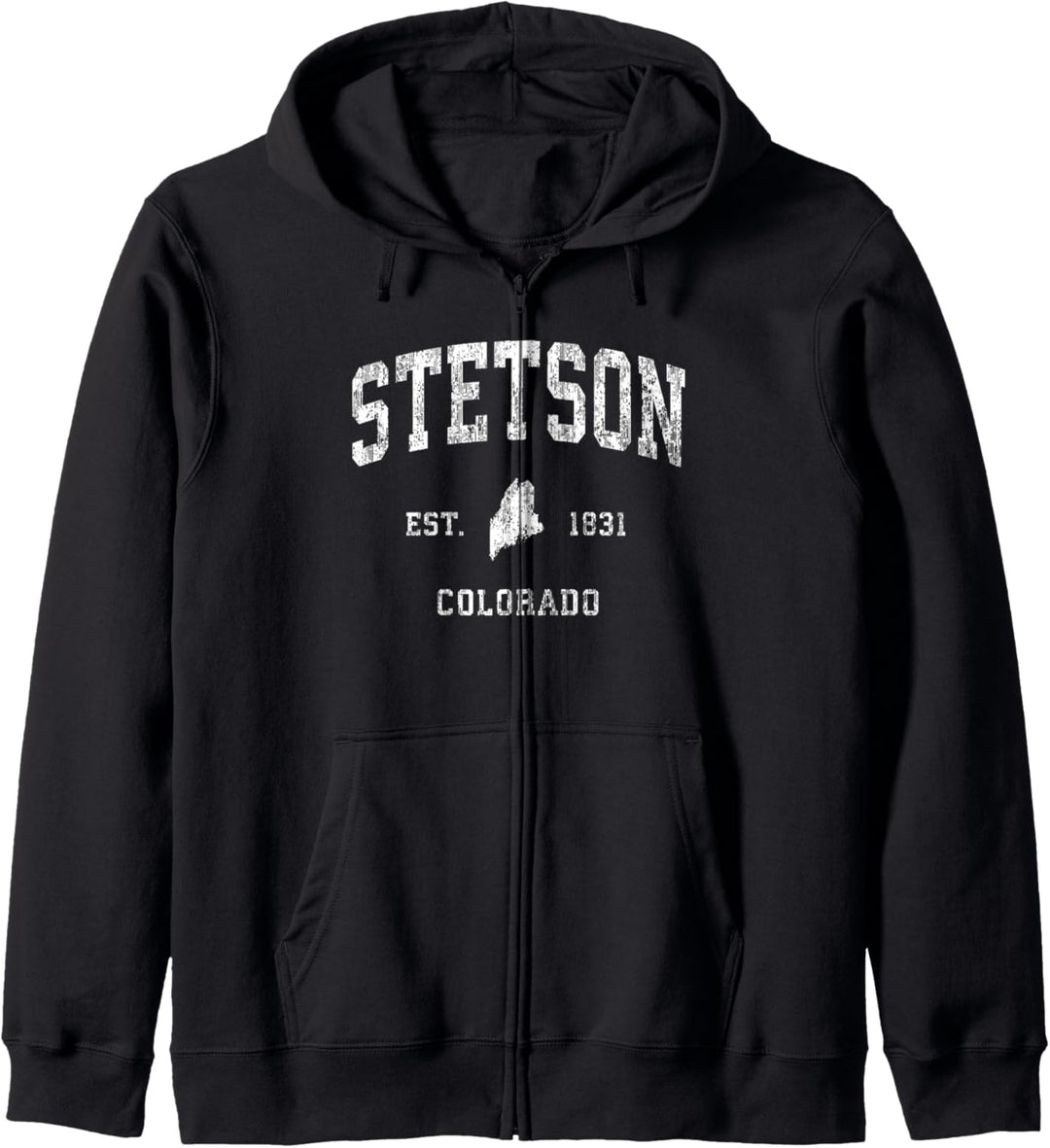 Stetson Maine ME Sportdesign im Vintage-Stil Kapuzenjacke