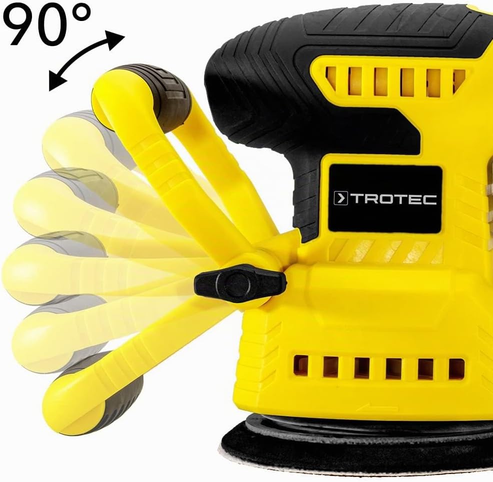 TROTEC Akku Schleifmaschine PESS 10-20V – Schleifer 65 Watt, Multi Akku 20 V 2 Ah, Drehzahlstufe 3.0