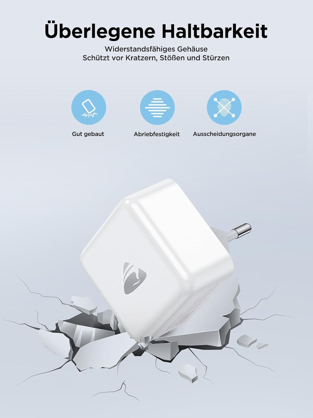 Aioneus iPhone Ladegerät, 40W USB C Ladegerät für iPhone 16, PD 3.0 Power Adapter USBC Stecker Lades