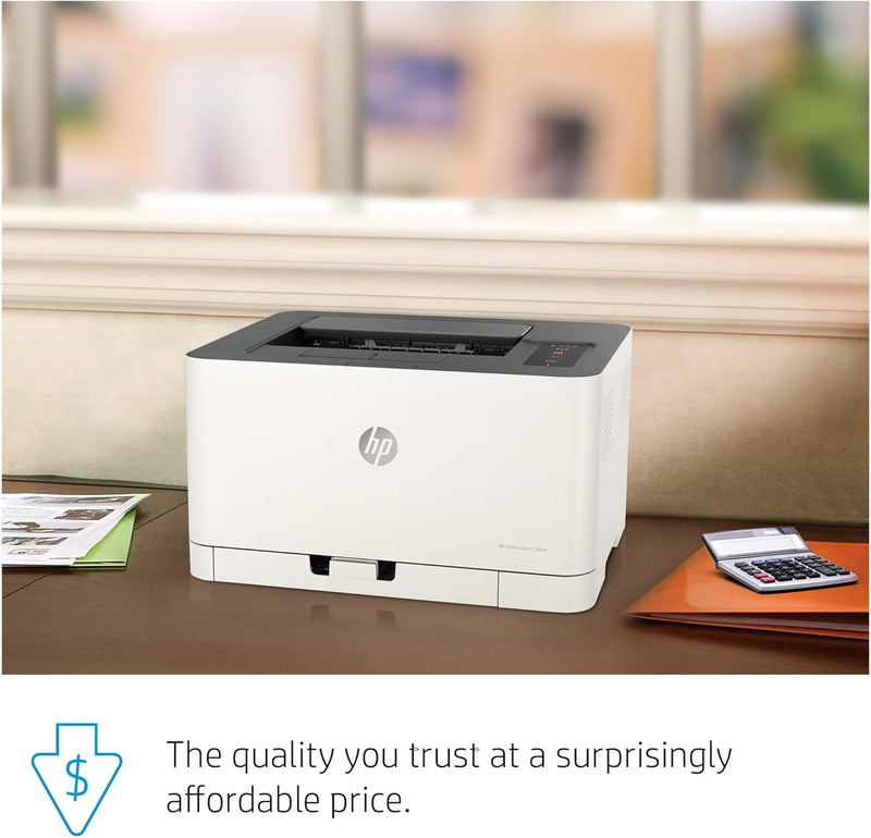 HP Color Laser 150nw Farb-Laserdrucker (Drucker, USB, LAN, WLAN),weiss-grau Drucker WLAN