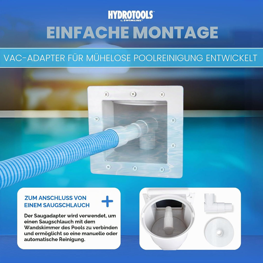 Swimline 8940 Complete Standard Thru-Wall Skimmer, One Size, Multi Standard-Wand-Skimmer (weiss), St