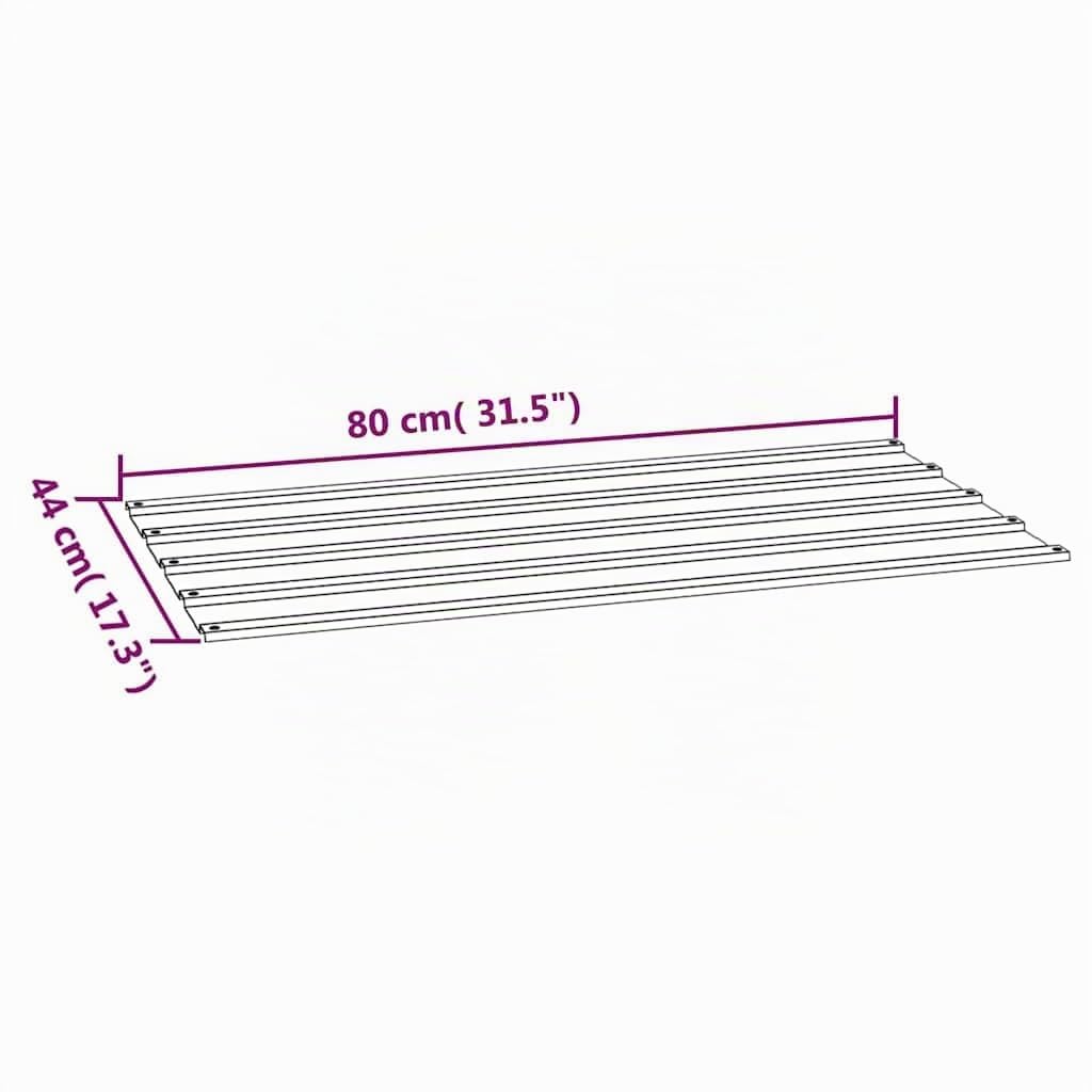 vidaXL Dachplatten 12 Stk., Trapezblech Wellblech, Dachblech Profilblech für Gerätehaus, Metallblech