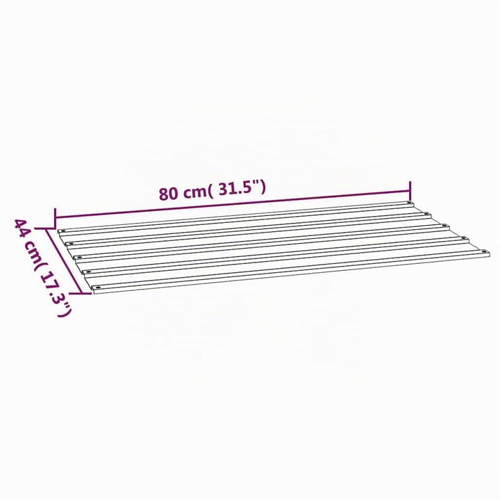 vidaXL Dachplatten 12 Stk., Trapezblech Wellblech, Dachblech Profilblech für Gerätehaus, Metallblech