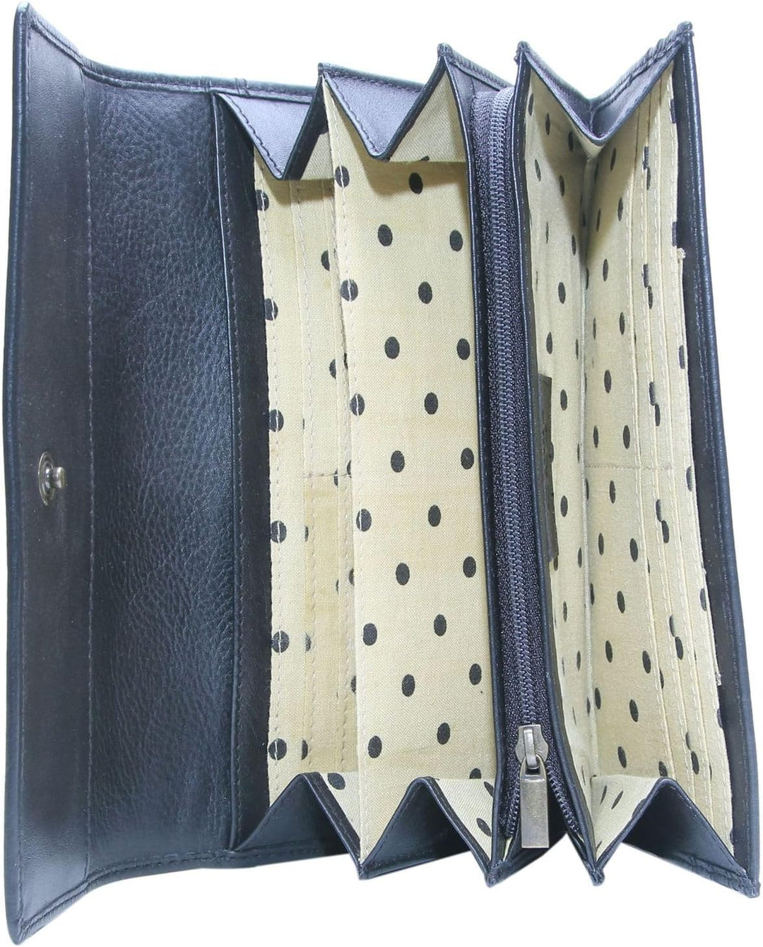 Esquire Peru Geldbörse RFID Leder 18,5 cm Einheitsgrösse Schwarz, Einheitsgrösse Schwarz
