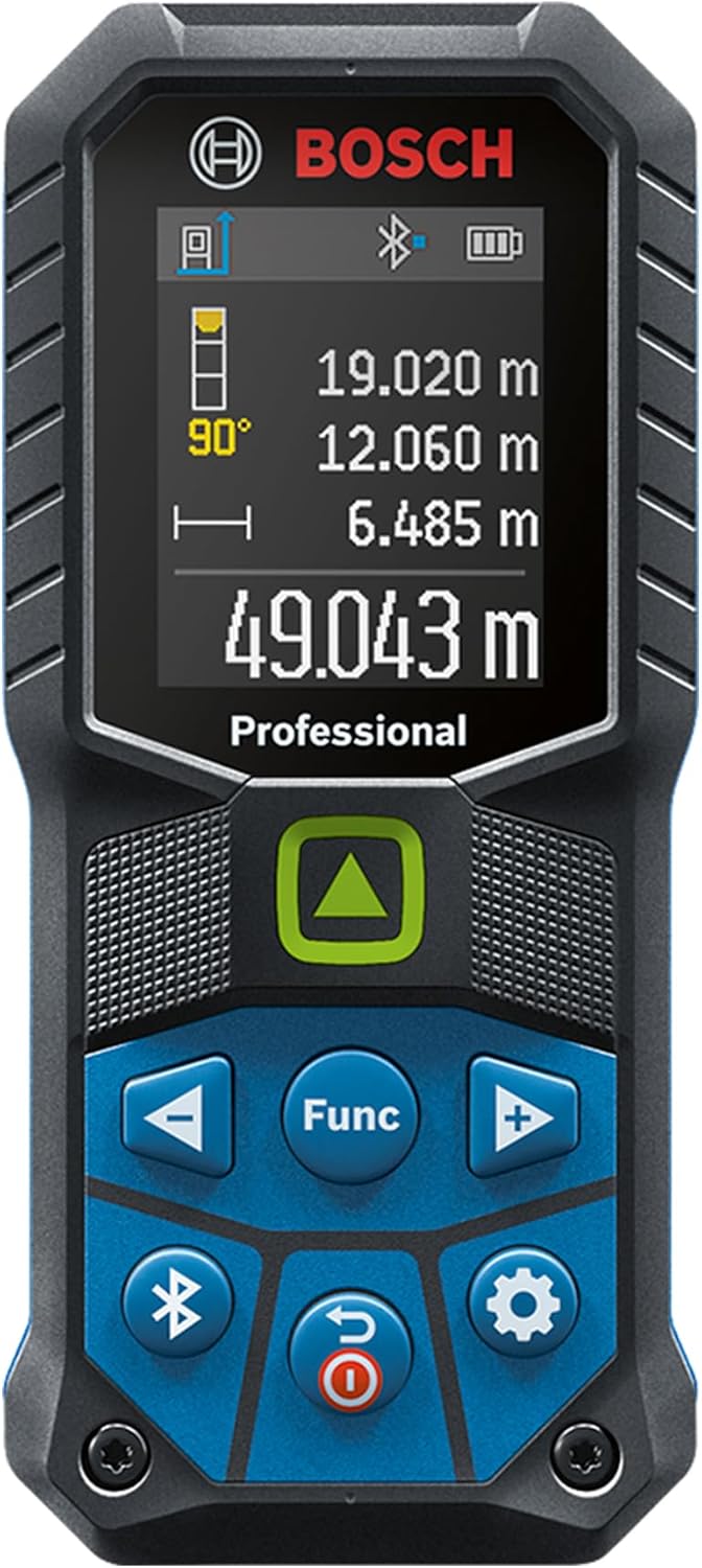 Bosch Professional Laser-Entfernungsmesser GLM 50-27 CG (grüner Laser, Reichweite: bis 50 m, robust,