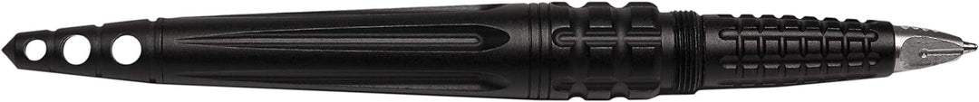 Uzi Kubotan Kugelschreiber mit Glasbrecher Black Edition Schwarz, Schwarz