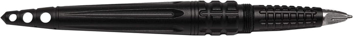 Uzi Kubotan Kugelschreiber mit Glasbrecher Black Edition Schwarz, Schwarz