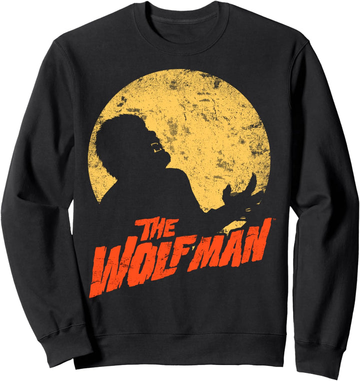 Universal Monsters The Wolf Man Moonlit Silhouette Sweatshirt