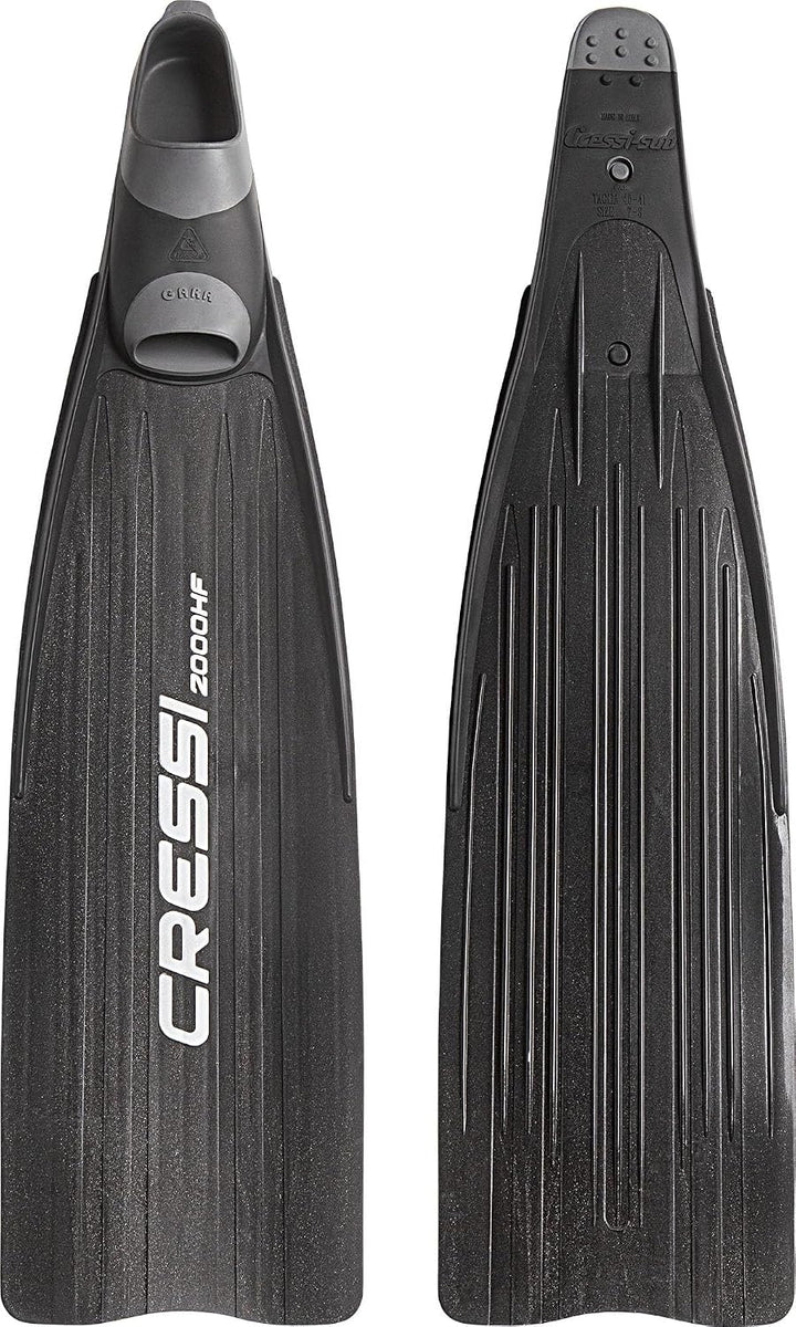 Cressi Gara - Lange Flossen für Apnoe / Freitauchen - High Performance 2000 HF Nero