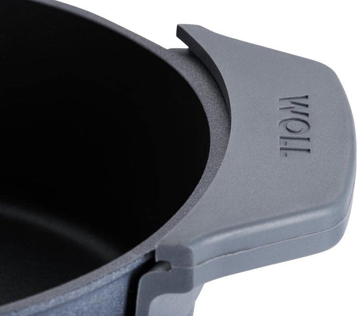 Woll Diamond Lite Set bestehend aus Bräter mit Glasdeckel und Silikongriffen in Box - Induktiv -, 27