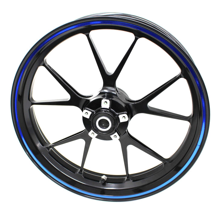 Felgenrandaufkleber Felgenrand Stripes Breite 7mm Chrom Hologramm mit Montagetool 16" 17" 18" 19" Zo