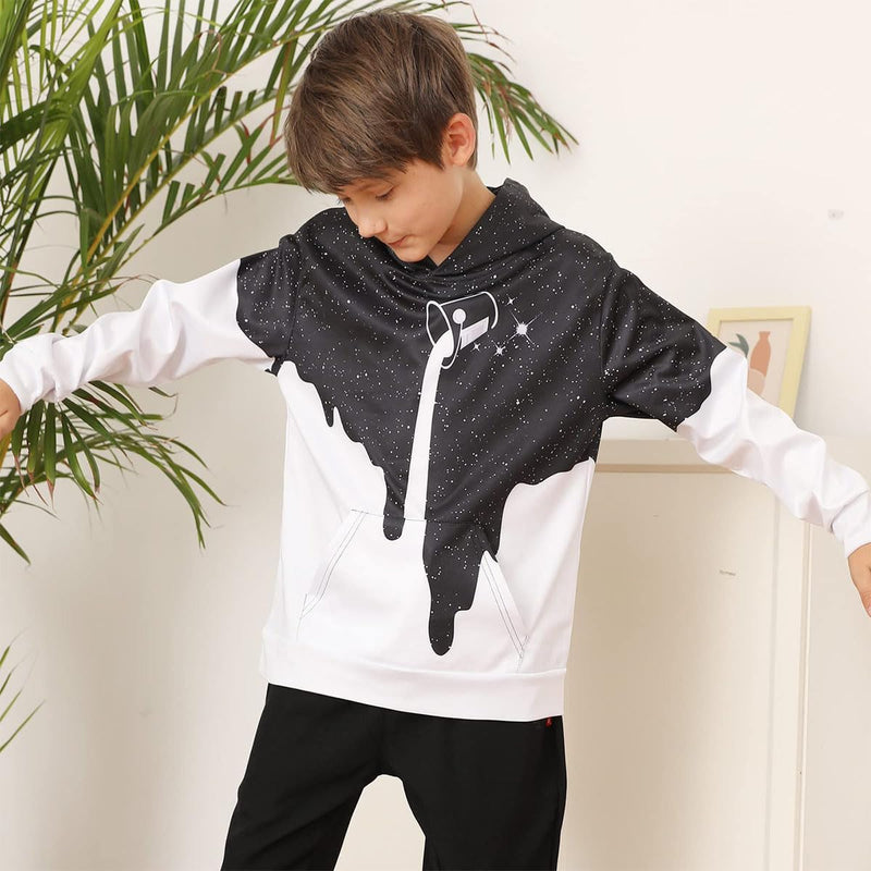 Belovecol Hoodie Jungen Mädchen Kapuzenpullover Neuheit 3D Druck Pullover Personalisierte Kapuzenpul