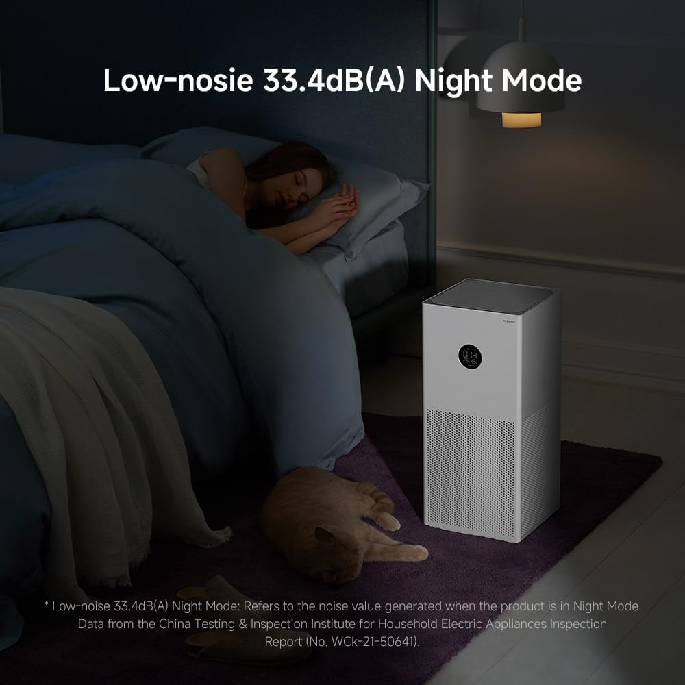 Xiaomi Smart Air Purifier 4 Lite Luftreiniger (beseitigt zu 99,97% Tierhaare, Pollen, Staub, Viren &