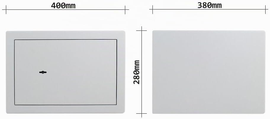 Profirst Möbeltresor Tarifa D300 Doppelbartschloss Lichtgrau BxH 40x28cm Befestigungsmaterial 1 Fach