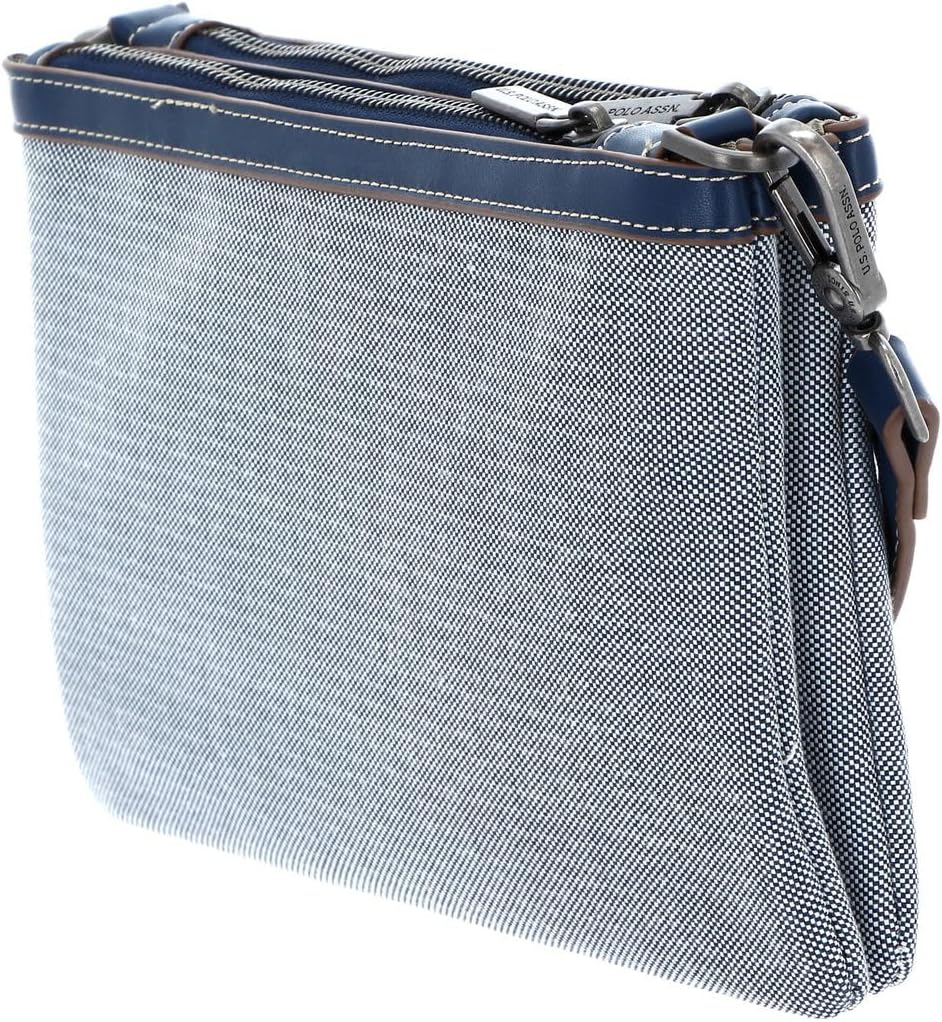 U.S. POLO ASSN. Victoria Double Zip Crossbody Bag Navy