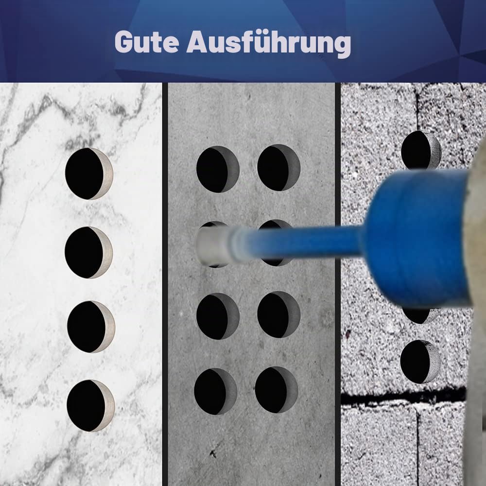 Diamant Fliesenbohrer 10mm - 5 stücke M14 Diamantbohrer Lochsäge für Fliesen Porzellan Keramik Marmo