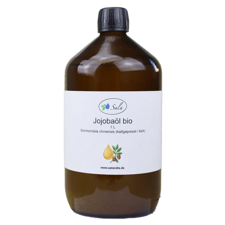 Sala Jojobaöl kaltgepresst bio 1 L 1000 ml Glasflasche 1 l (1er Pack), 1 l (1er Pack)