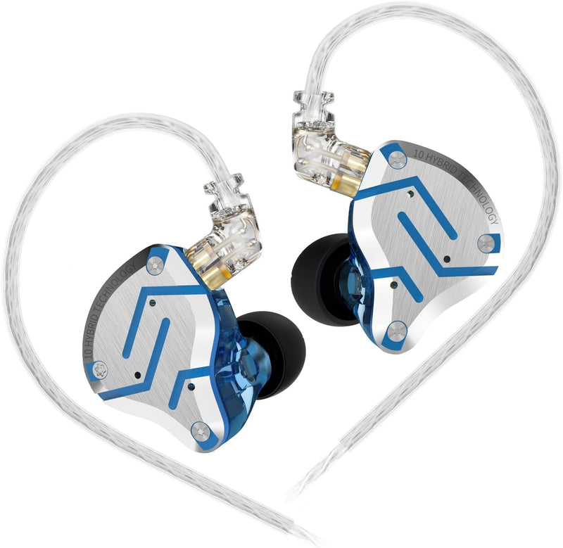 KZ ZS10 Pro IEM In-Ear-Monitor, 4BA 1DD KZ Kopfhörer, Multi-Treiber, In-Ear-Kopfhörer für Systerm, K