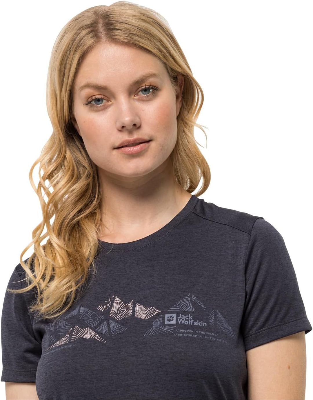 Jack Wolfskin Damen Crosstrail Graphic T W T-Shirt Shortsleeve S Graphite, S Graphite