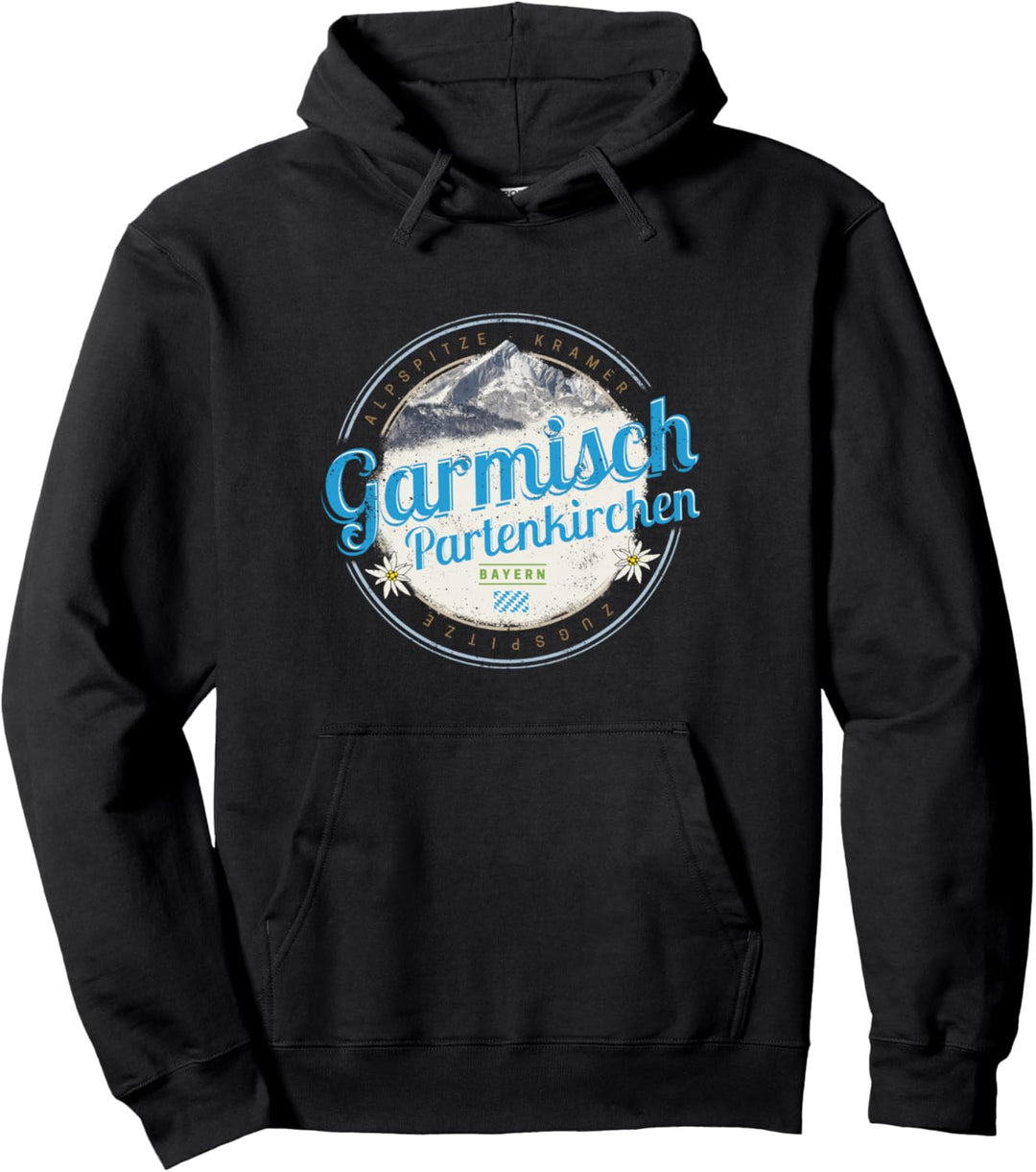 Garmisch Partenkirchen Bayern Alpen Deutschland Souvenir Pullover Hoodie