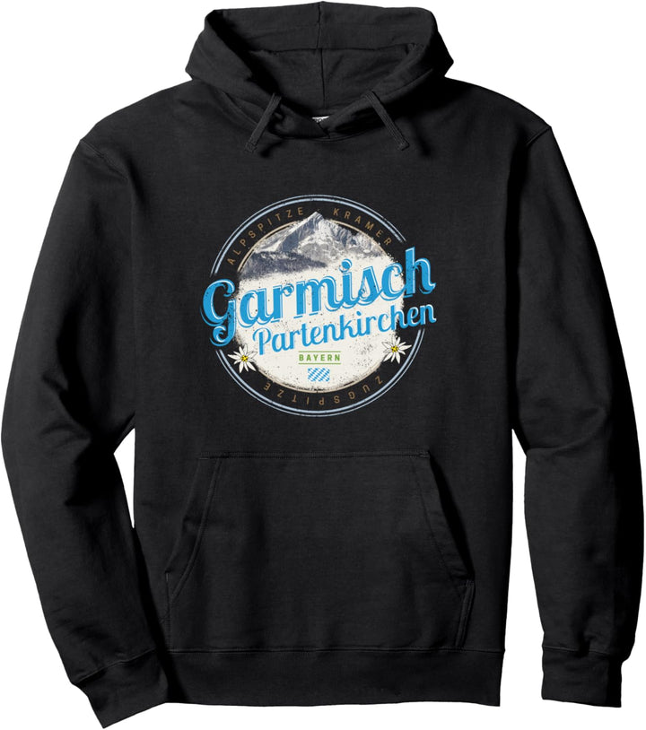 Garmisch Partenkirchen Bayern Alpen Deutschland Souvenir Pullover Hoodie
