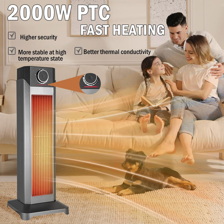 Elektrischer Turm-Heizlüfter für Innenräume