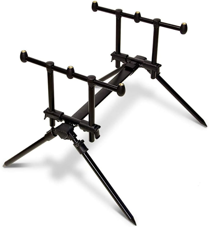 G8DS Voll Einstellbarer 3-Ruten Pod, robust, ideal für Unterwegs, Outdoor, Freizeit, Camping, Angeln