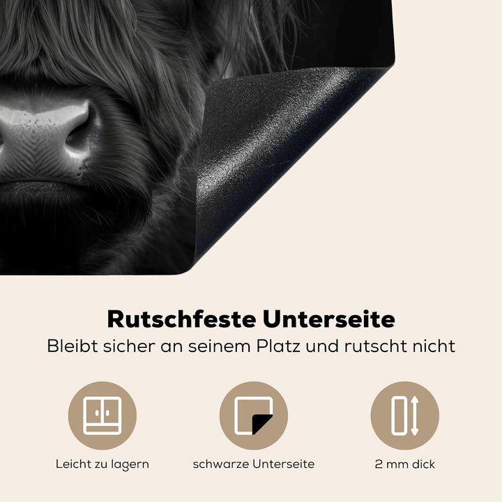 Herdabdeckplatte 59x52 cm Einteilig Induktionsmatte Küche Abdeckung Ceranfeld Herd Abdeckplatte Deko