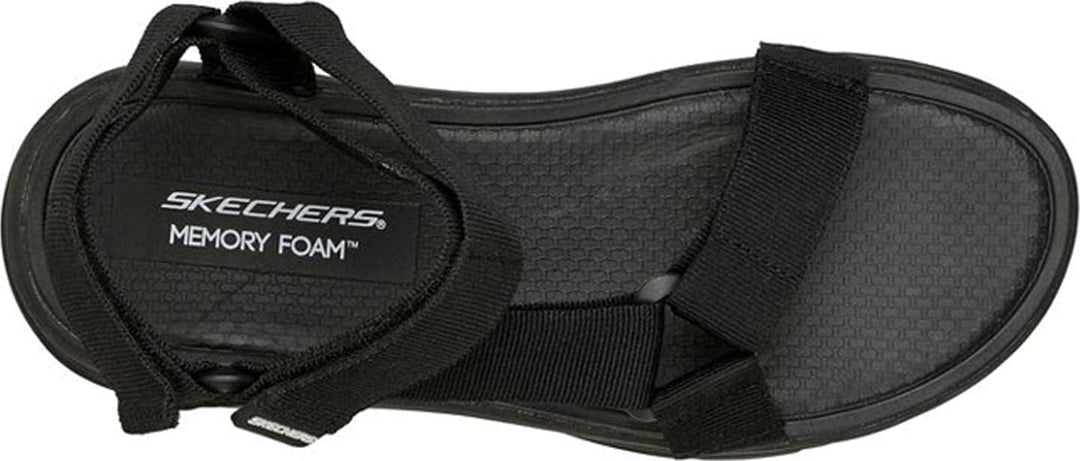 Skechers Herren D'lux Walker Schiebe-Sandalen 42 EU Schwarz, 42 EU Schwarz