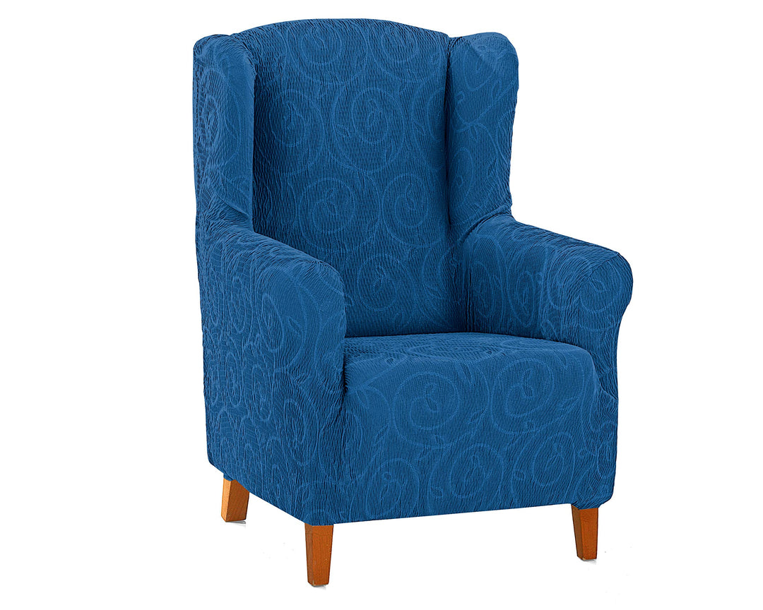 Martina Home Sesselbezug Relax, Blau, Ohrenschützer Ohrensessel Blau, Ohrensessel Blau